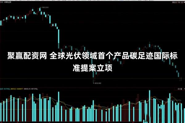 聚赢配资网 全球光伏领域首个产品碳足迹国际标准提案立项